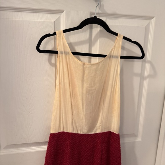 Vintage 50s Couture Steve & Anna  Brocade Jacket‎ Dress Suit Size 10 Red 3 Piece - Picture 8 of 16